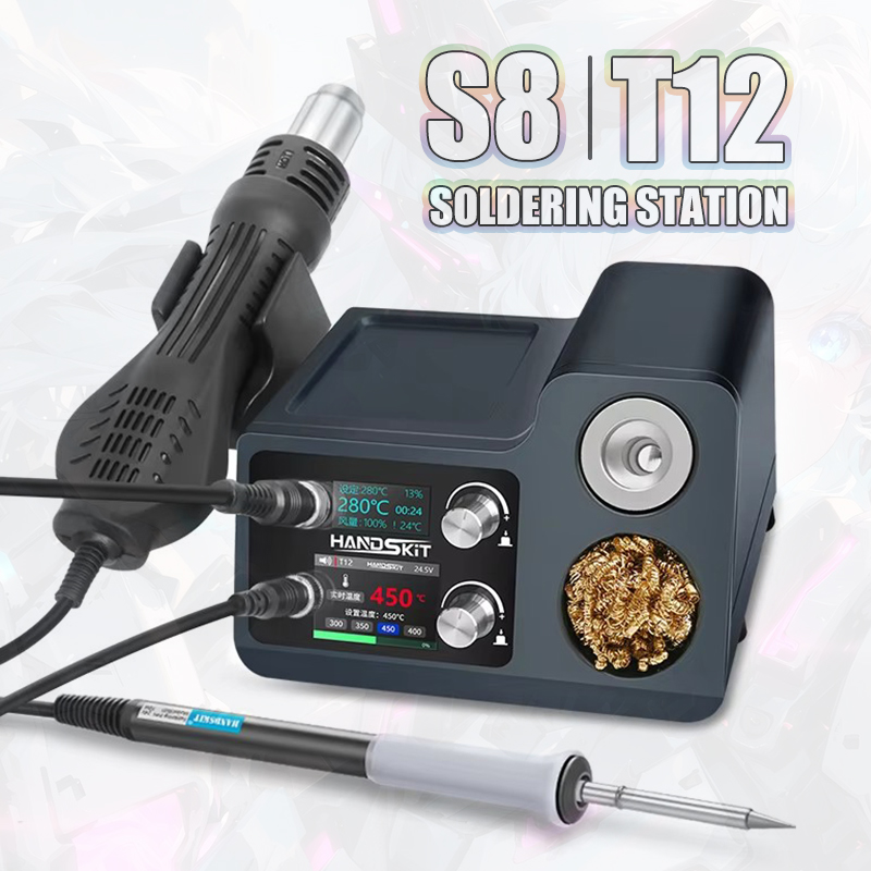 Estación de soldadura T12 con  - Hot Air Rework Station T12 reseña y precio